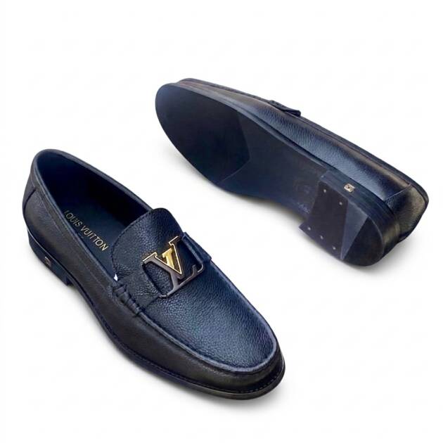 Louis Vuitton Major Loafers in Grained Calf Leather