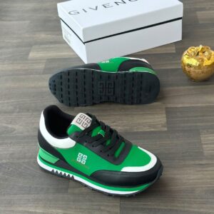 Givenchy G4 Runner Sneakers – Green, Black & White